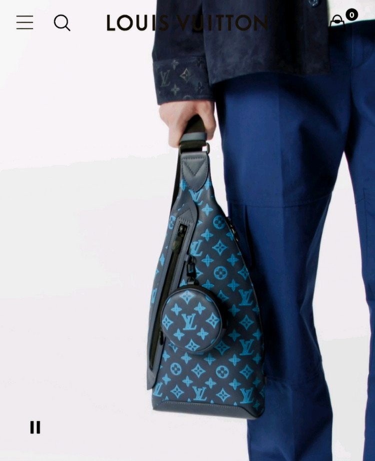 루이비통 올레더 듀오 슬링백 크로스백 리버블루 (새상품)--2