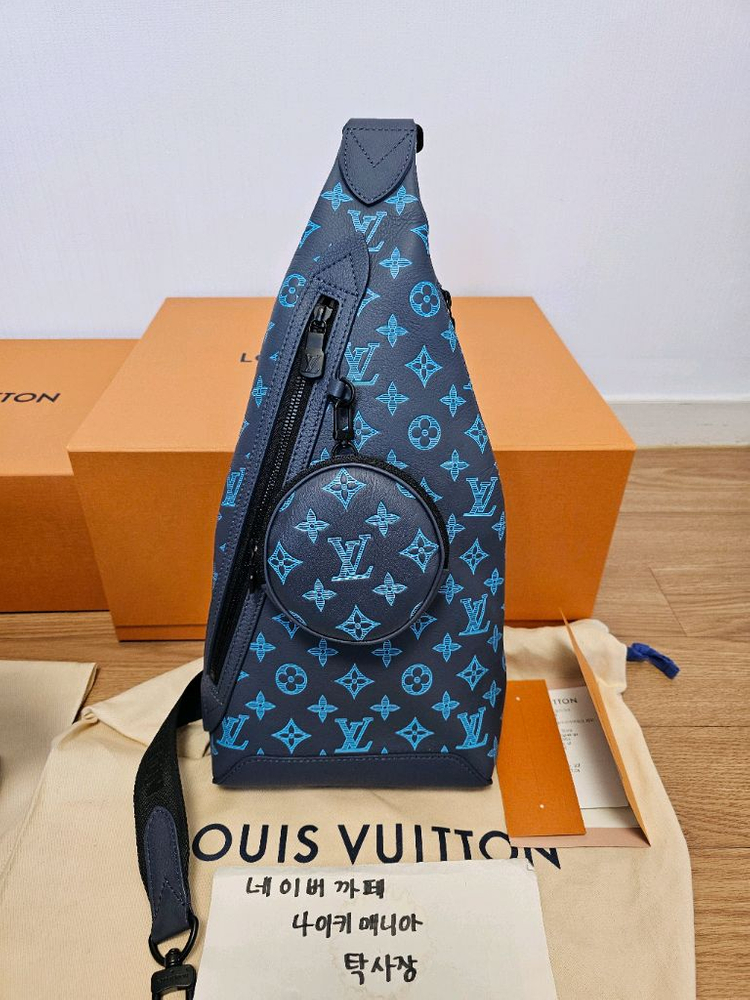 루이비통 올레더 듀오 슬링백 크로스백 리버블루 (새상품)--4