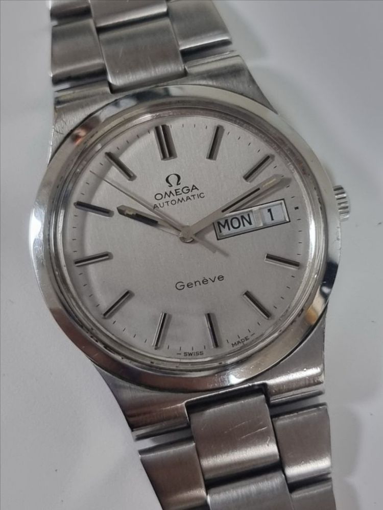 오메가 정품 빈티지 OMEGE 제네브 은장 올제치 메탈--2
