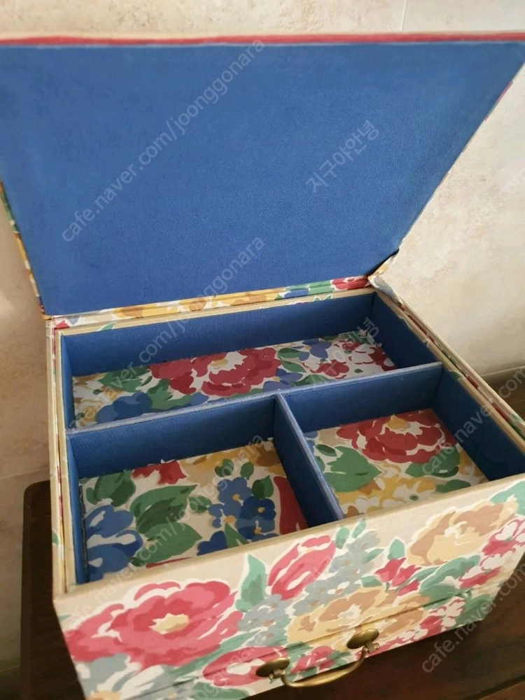 프랑스 빈티지 패브릭 보석함 박스 인테리어소품 이미지