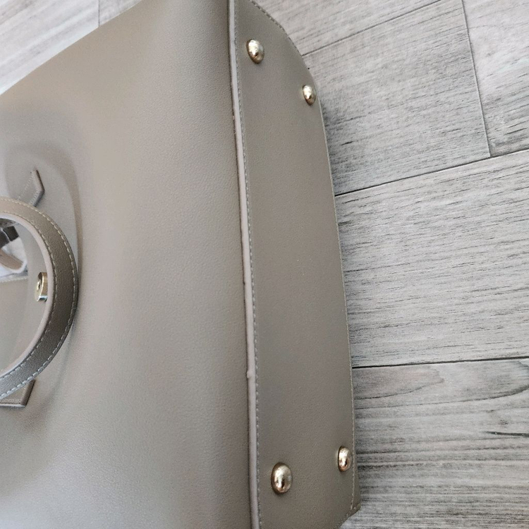 토프색 합성가죽 토트백--4