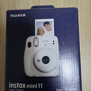 새상품 후지필름 인스탁스 미니11 폴라로이드 카메라 아이스 화이트 이미지
