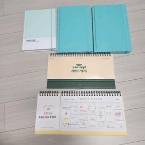 가죽다이어리 줄노트 탁상달력 스케줄러