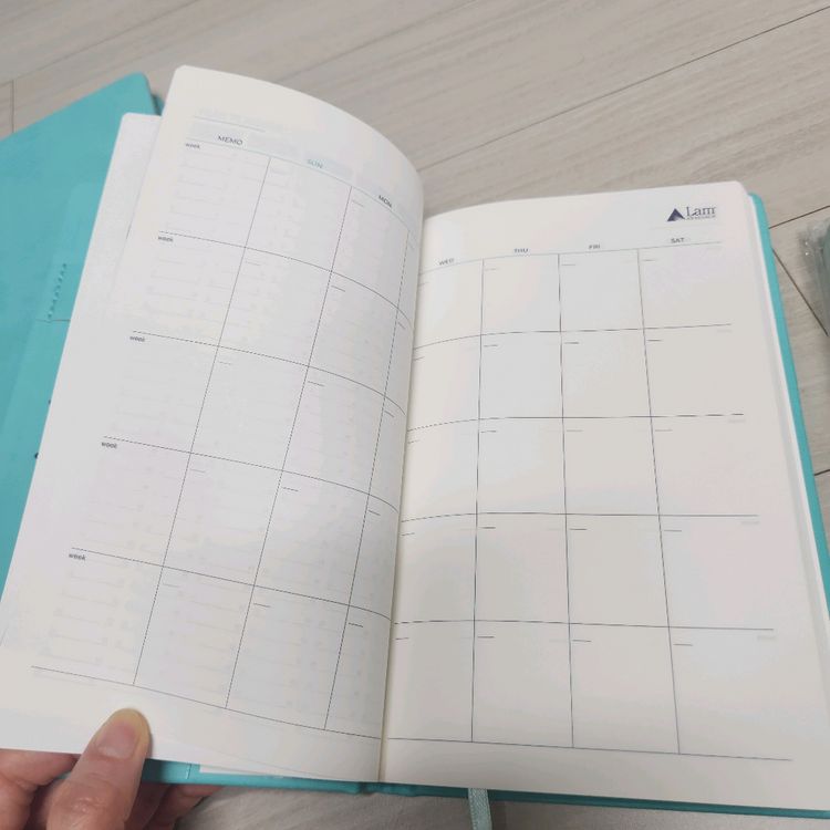 가죽다이어리 줄노트 탁상달력 스케줄러--2