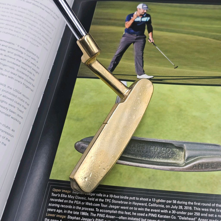 핑 황동퍼터 앤서 Karsten Co Dalehead Anser 소장용 희귀 올드퍼터--1