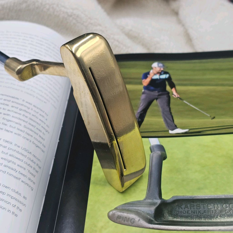 핑 황동퍼터 앤서 Karsten Co Dalehead Anser 소장용 희귀 올드퍼터--2