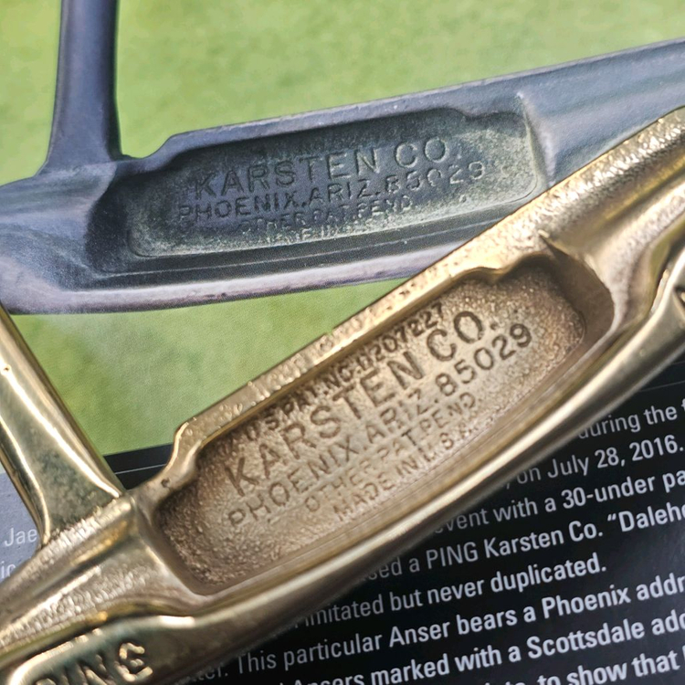 핑 황동퍼터 앤서 Karsten Co Dalehead Anser 소장용 희귀 올드퍼터--5