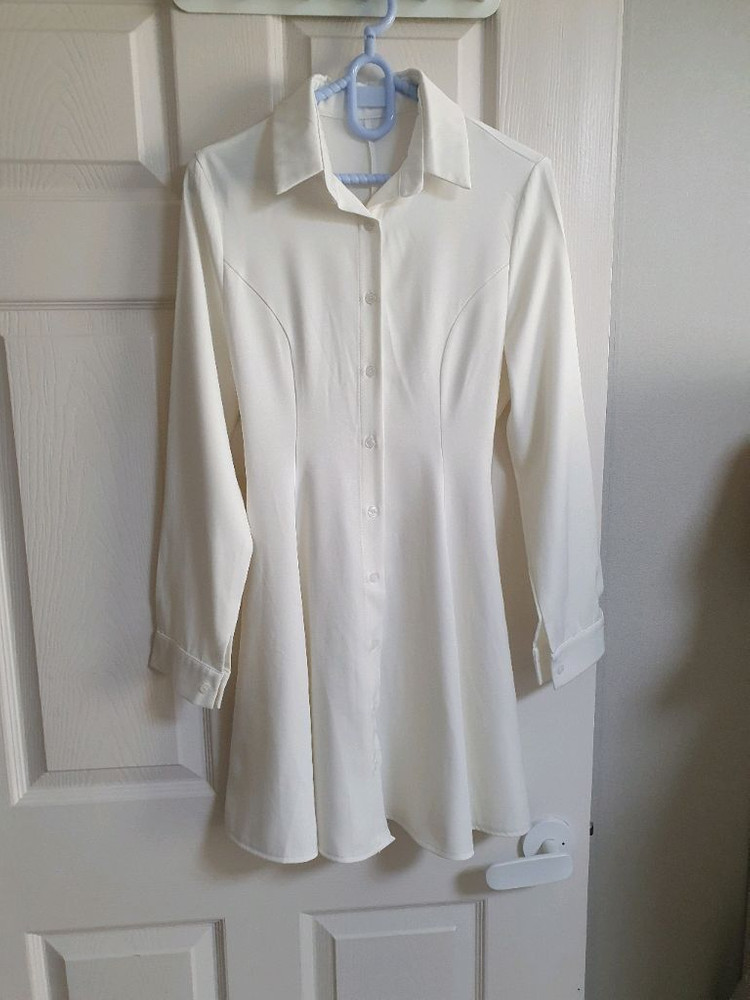 (새상품)셔츠형 미니원피스 겸 롱자켓 44반~55반--5