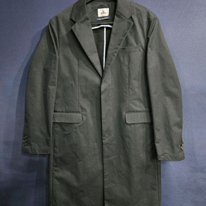 la douce 블랙차콜 남성 슬림핏 100 롱코트