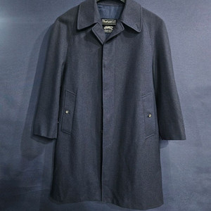 버버리스 네이비 남성 95 올드스쿨 울 하프코트