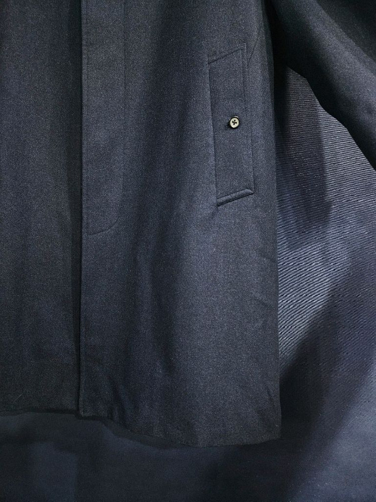 버버리스 네이비 남성 95 올드스쿨 울 하프코트--5