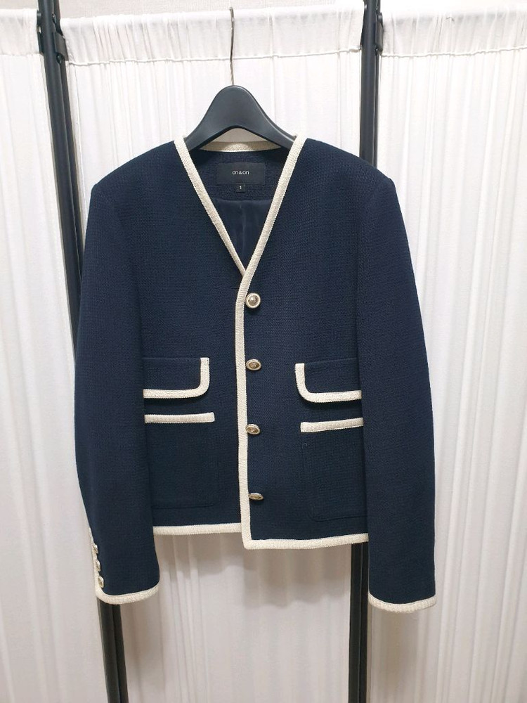 온앤온 브이넥 노카라 자켓/1(유이,기은세 착용)--3