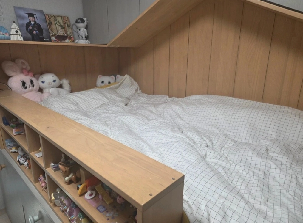 피노키오 콜로디룸 아이 침대 수납장 세트 이미지