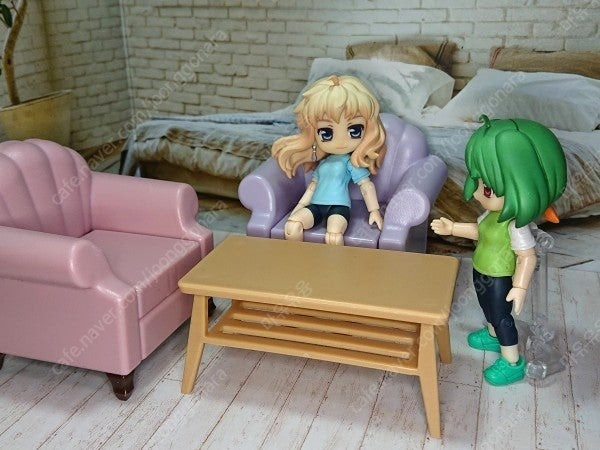 피규어 창채소녀정원 30ms 걸프라 피그마 피규어아츠 미니츄어 1/12 스케일 거울 책장 쇼파 세트 치토세리움--1