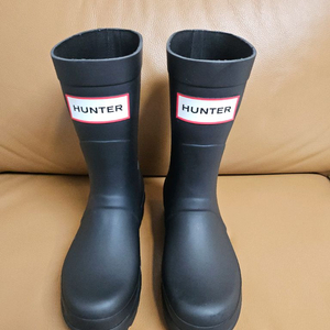 헌터 오리지날 2.0 숏 레인부츠 블랙 (사이즈 250)