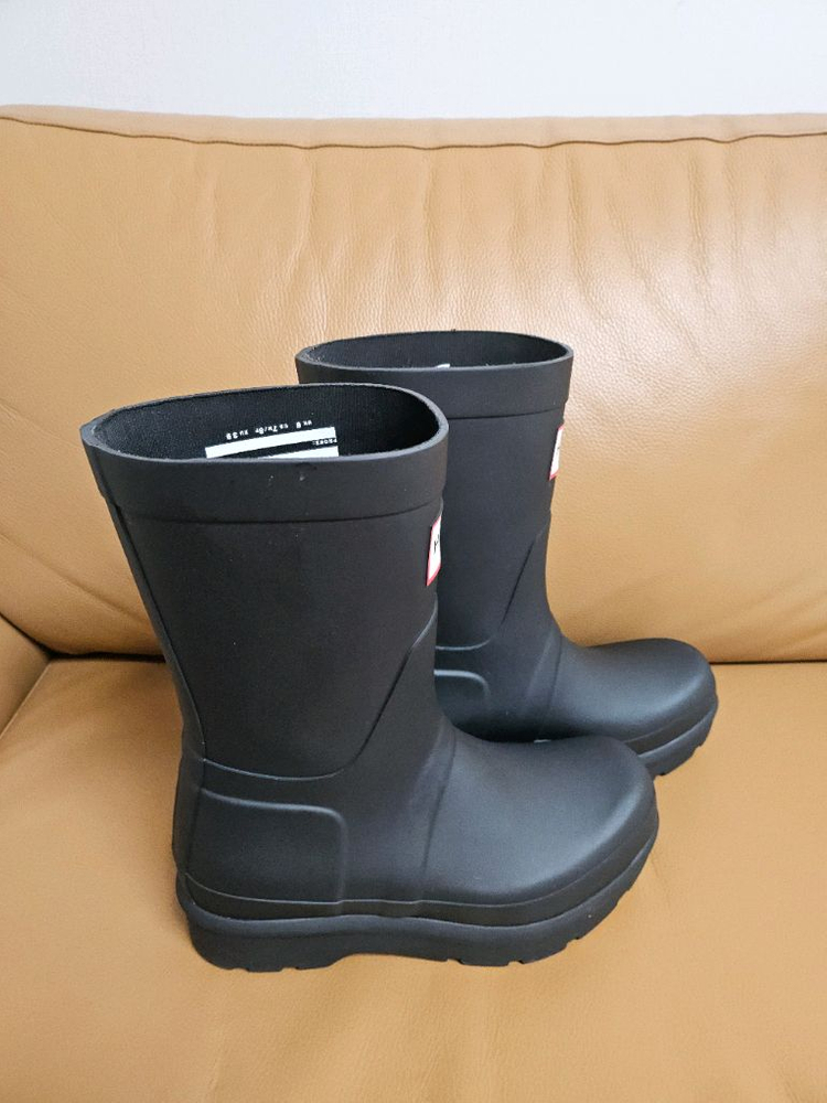 헌터 오리지날 2.0 숏 레인부츠 블랙 (사이즈 250)--1