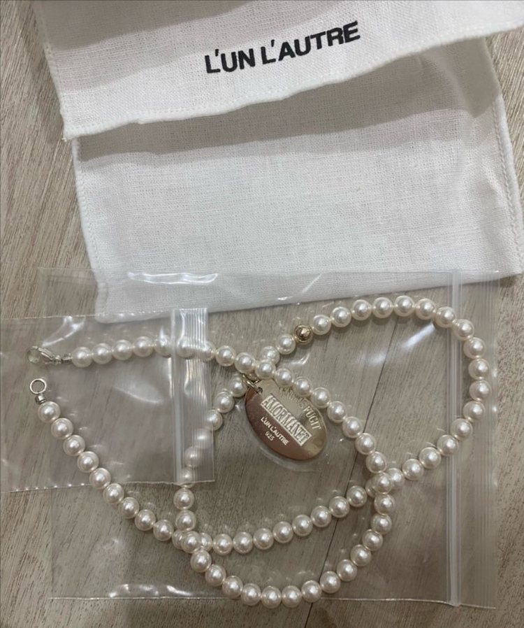 빈티지포유 스왈진주팬던트 목걸이--2