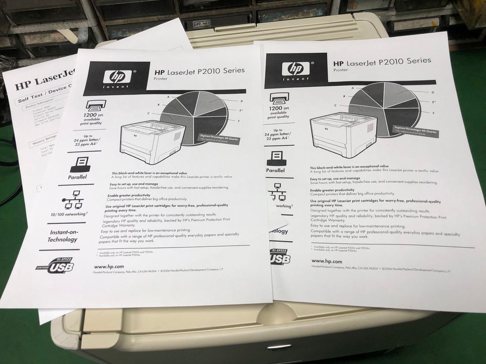 HP 흑백 레이저 프린터 P2014 판매합니다 이미지
