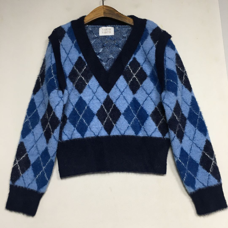 보카바카 유아 아가일 니트 F 이미지