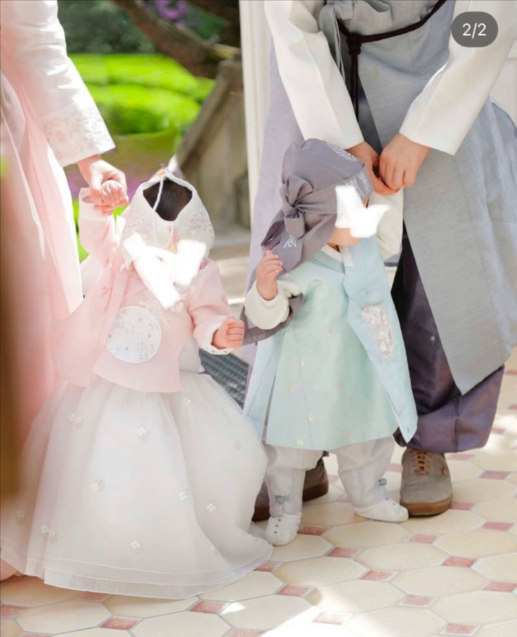 [돌아기]고급스러운 여아 핑크 한복 1호, 당의, 돌사진, 돌잔치--1