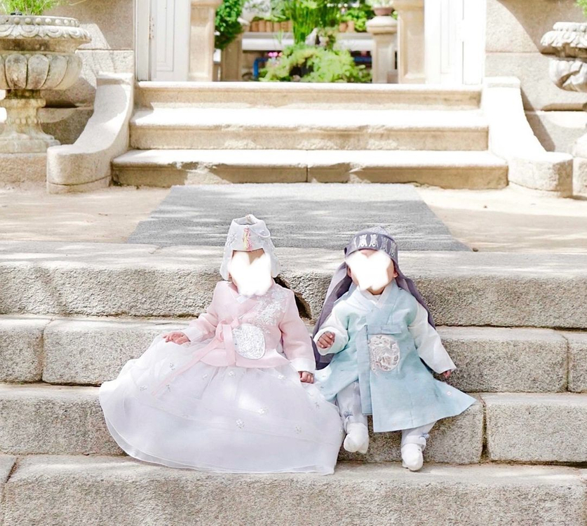 [돌아기]고급스러운 여아 핑크 한복 1호, 당의, 돌사진, 돌잔치--2