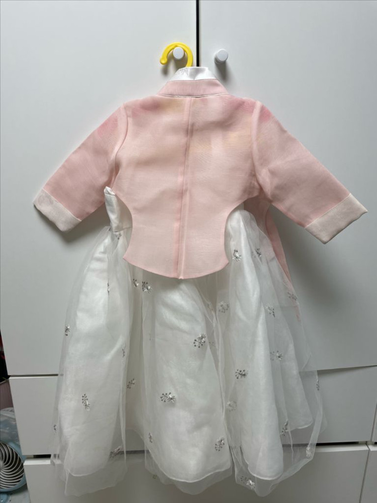 [돌아기]고급스러운 여아 핑크 한복 1호, 당의, 돌사진, 돌잔치--3