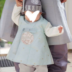 [돌아기]고급스러운 남아 민트 한복 1호, 돌사진, 돌잔치, 아기