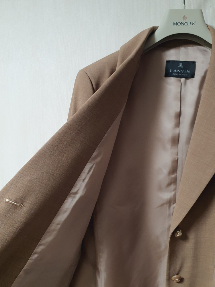 랑방컬렉션 울 블렌드 싱글 브레스티드 자켓 66 사이즈 정품--4