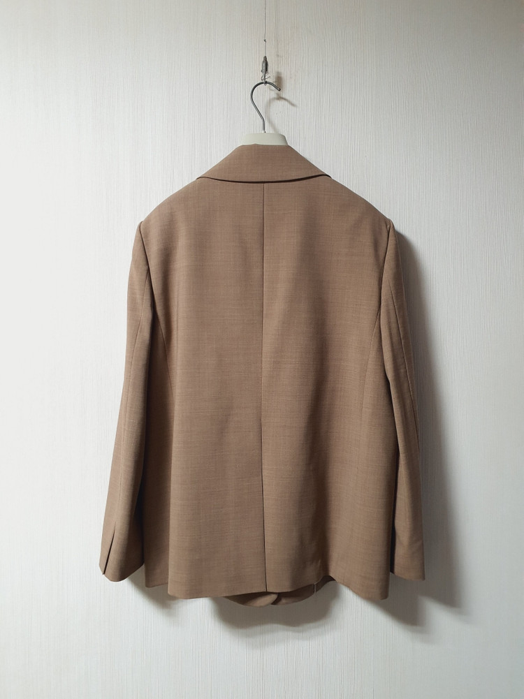 랑방컬렉션 울 블렌드 싱글 브레스티드 자켓 66 사이즈 정품--6