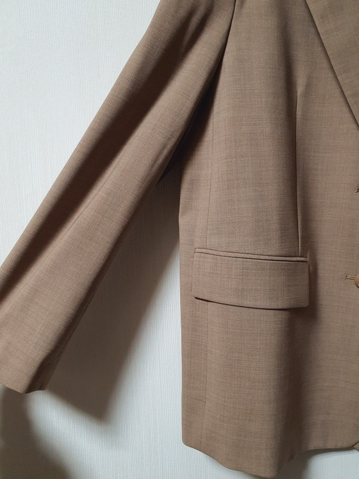 랑방컬렉션 울 블렌드 싱글 브레스티드 자켓 66 사이즈 정품--5