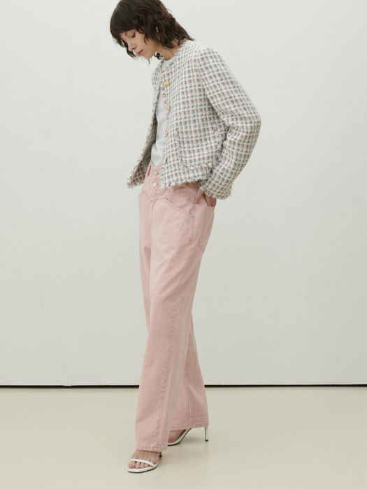 새상품:)모먼 트위드 자켓(채정안,이현이착용)--3