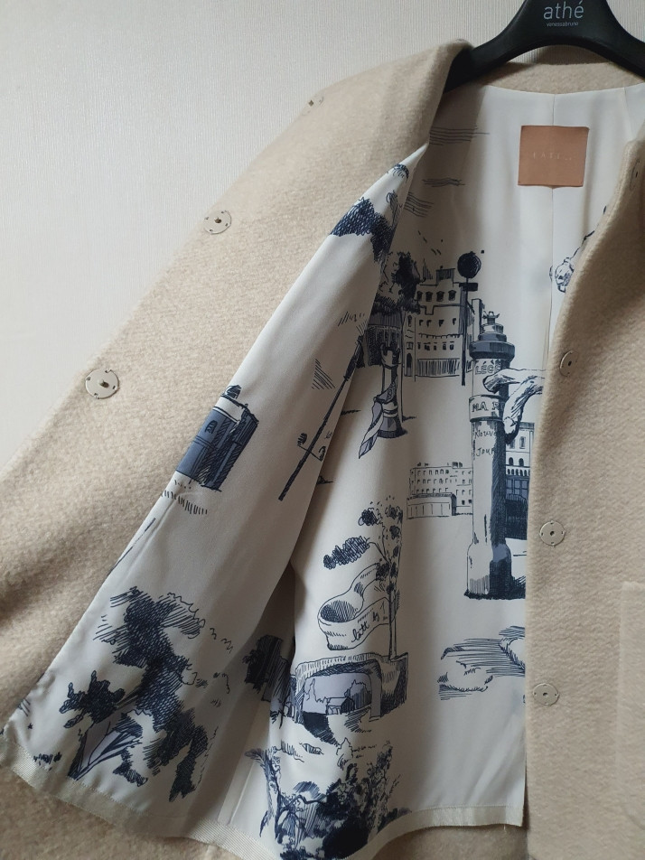 래트 latt 이태리 100% 캐시미어 코트 66 사이즈 정품--4