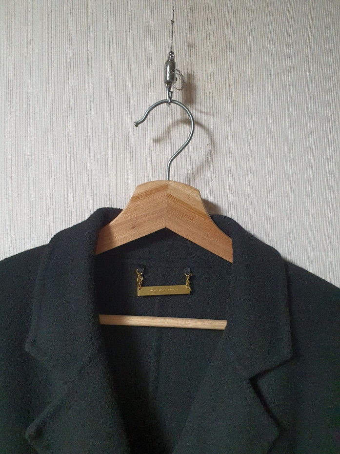 시스템 system 더블 버튼 핸드메이드 코트 55~ 66 사이즈 정품--4