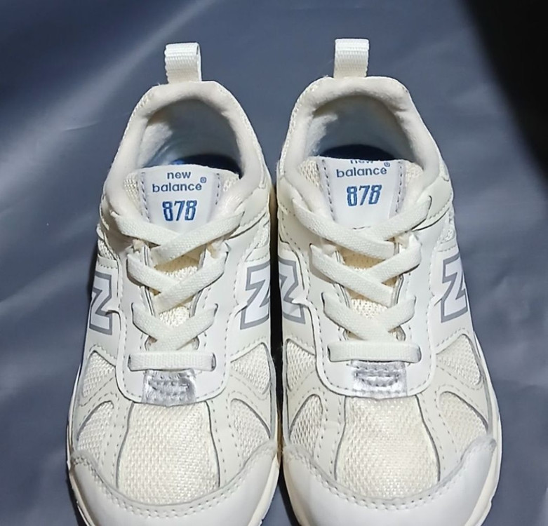 뉴발란스키즈 878 150사이즈 운동화 화이트블루--3
