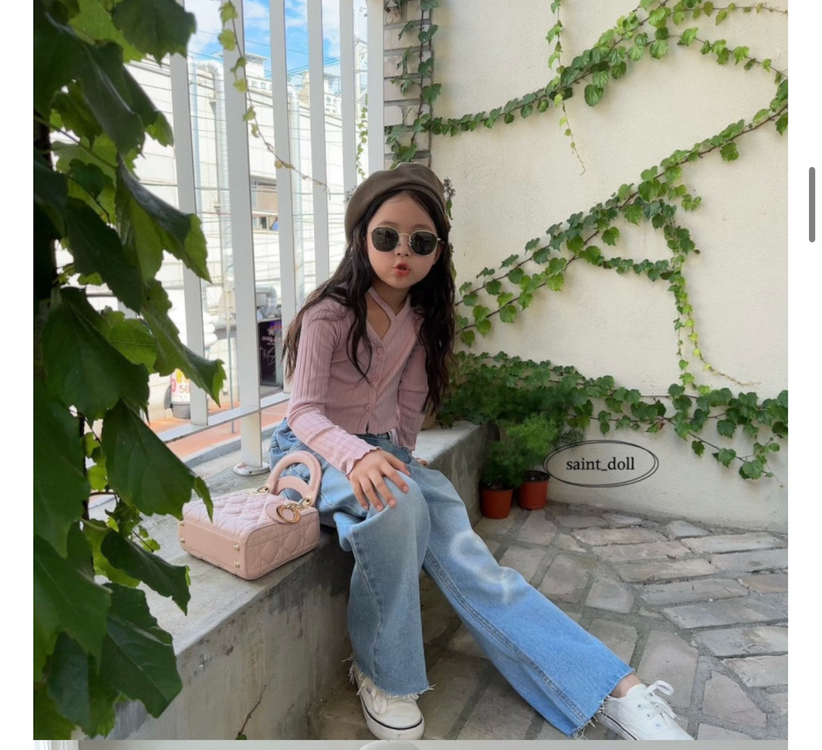 세인트돌 키즈 핑크 가디건--5