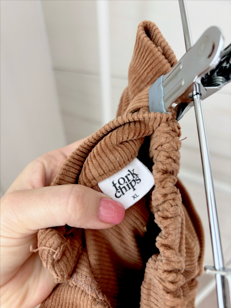 포크칩스 골덴 부츠컷 키즈 바지--3