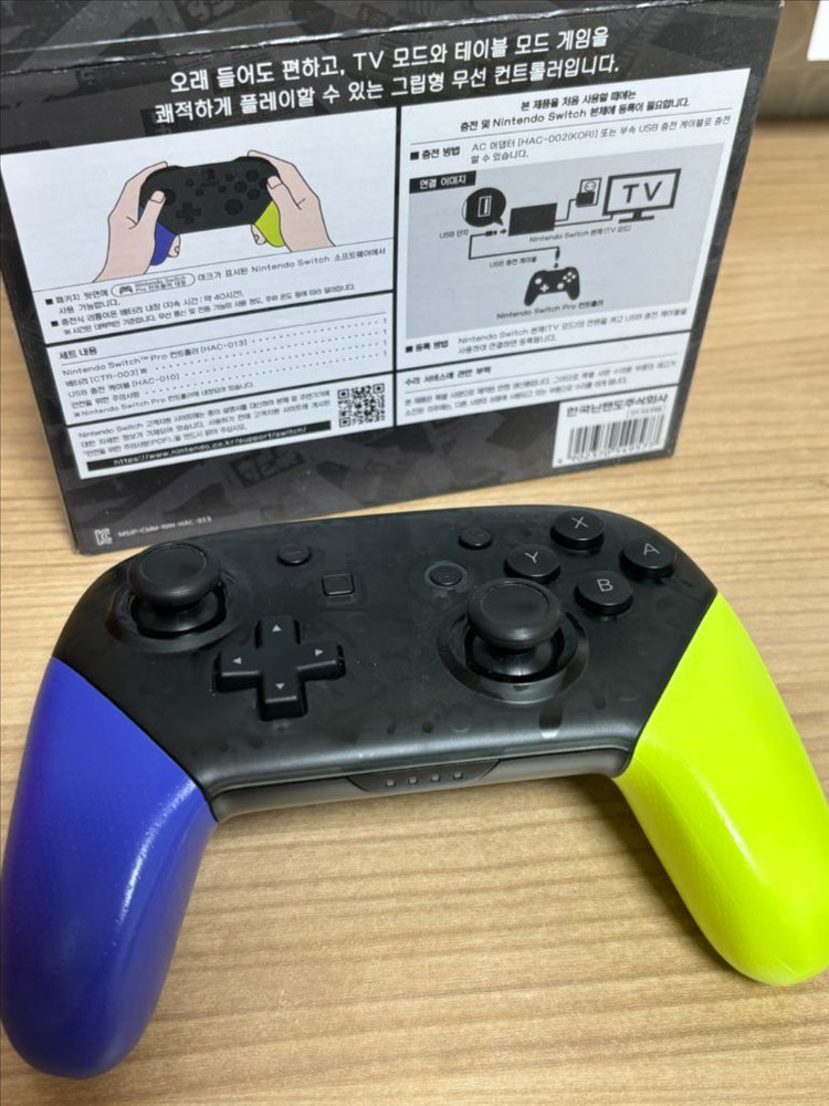 닌텐도스위치 OLED화이트 +프로컨트롤러스플래툰에디션--2