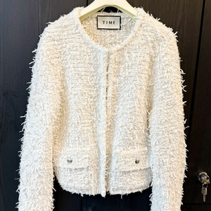 타임 트위드자켓 화이트