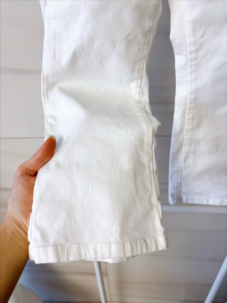 메르시보꾸 키즈 화이트 면 팬츠--2