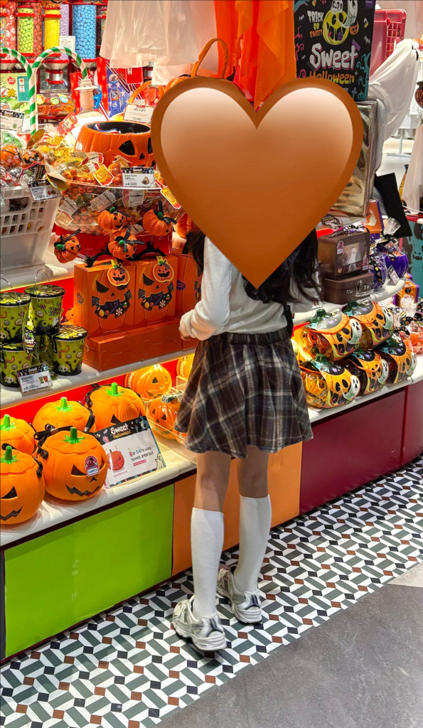 하로하로 키즈 스커트 브라운--2