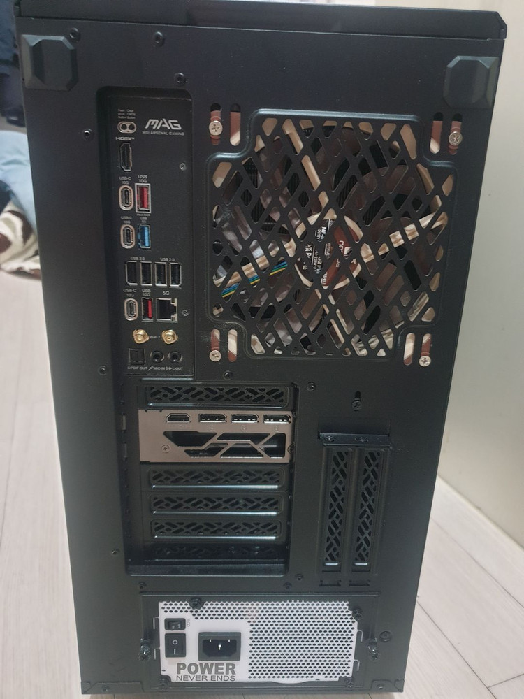 중고 완본체 판매합니다. 9800x3d/msi뱅가드rtx5080/64G ram(32*2) 외--4