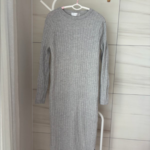 제이듀 니트 롱 원피스 그레이