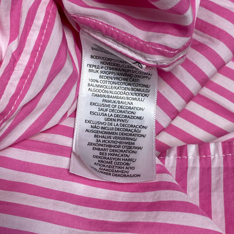 (정품) 폴로 신형 키즈 핑크 스트라이프 셔츠 벨트 원피스 8세--4