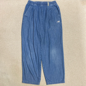 (정품) 뉴발란스 키즈 여름 데님 배기 팬츠 150 9-10세