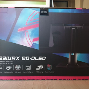 중고_32인치 고주사율 게이밍 OLED모니터 판매(MSI MPG 321URX_QD-OLED) 풀박스