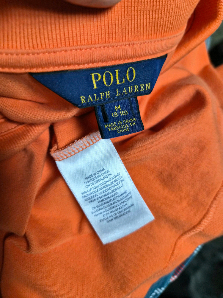 폴로 랄프로렌 긴팔 카라티 M(8~10)--2