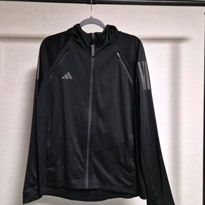 XL)아디다스 블랙 후드 집업 트레이닝복