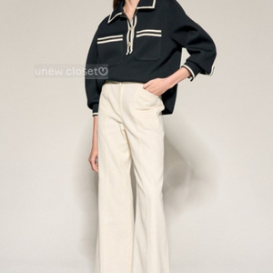 22년 오브제 크로셰 라인 하프 버튼 탑 구합니다