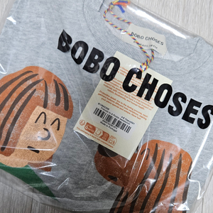 보보쇼즈 26ss 그레이 맨투맨 4-5y
