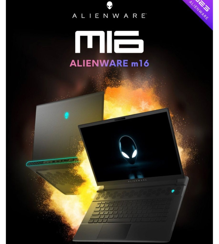 델 에일리언웨어 M16 게이밍 노트북 i9 RTX4080 미개봉--1